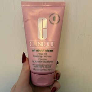Clinique All About Clean Rinse-Off Foaming Cleanser - Soft Pink